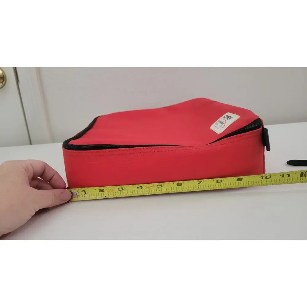 Pyrex Portables Insulated Casserole Dish Carrier Red Black Cold Pack Pocket